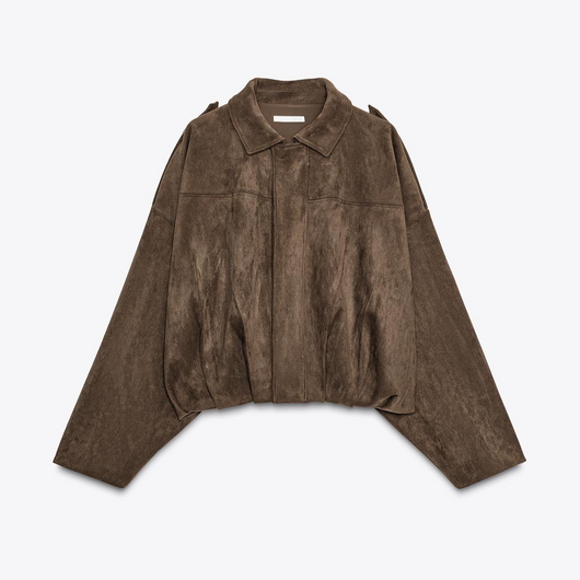 Cropped Suede Jacket