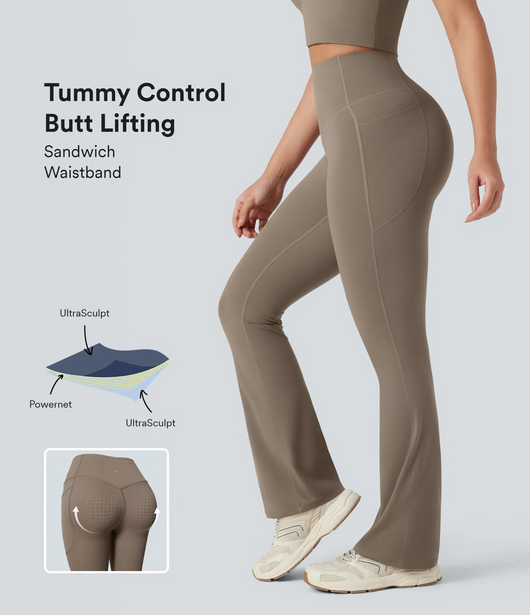 UltraSculpt™ Flare Leggings — Tummy Control & Butt Lifting