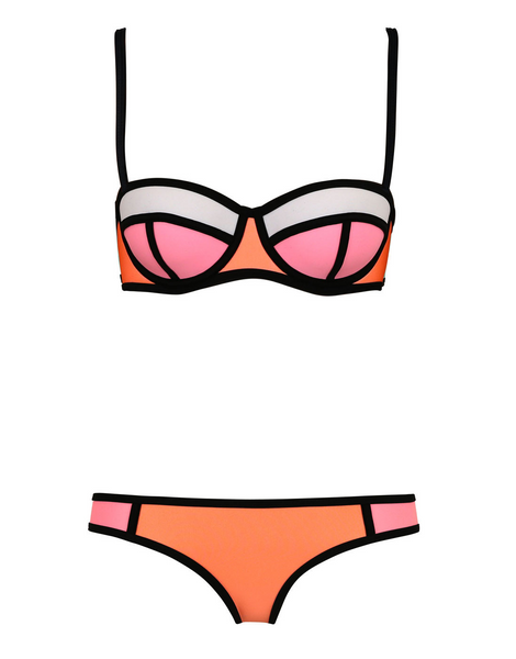 Color Block Bikini Set