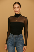 Long Sleeve Turtleneck Bodysuit